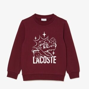 Lacoste Kids' Croc Logo Graphic Crewneck Sweatshirt